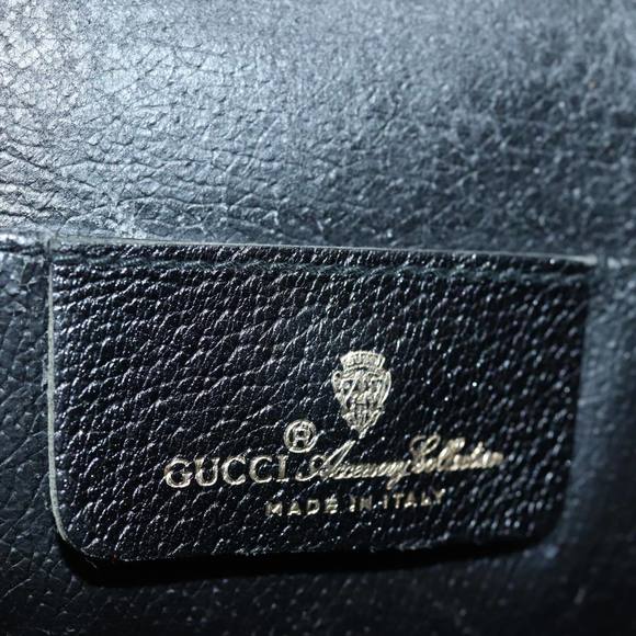 GUCCI GG Supreme Web Sherry Line Clutch Bag Black Gold 156 01 031 Auth bs16653 - Picture 14 of 16